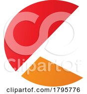 Red And Orange Letter C Icon With Half Circles