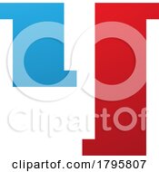 Poster, Art Print Of Red And Blue Stamp Shaped Letter Y Icon