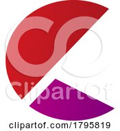 Red And Magenta Letter C Icon With Half Circles