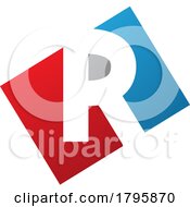 Red And Blue Rectangle Shaped Letter R Icon