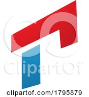 Poster, Art Print Of Red And Blue Rectangular Letter R Icon