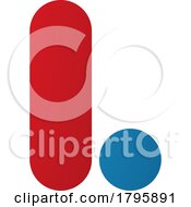 Poster, Art Print Of Red And Blue Rounded Letter L Icon