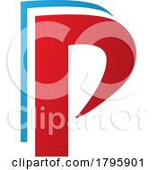 Poster, Art Print Of Red And Blue Layered Letter P Icon