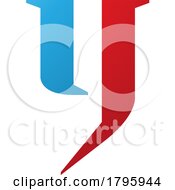 Poster, Art Print Of Red And Blue Lowercase Letter Y Icon