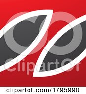 Poster, Art Print Of Red And Black Square Shaped Letter Z Icon