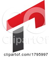 Red And Black Rectangular Letter R Icon