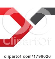 Poster, Art Print Of Red And Black Rail Switch Shaped Letter Y Icon