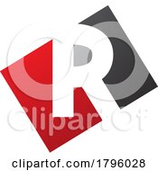 Red And Black Rectangle Shaped Letter R Icon