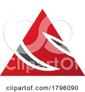 Poster, Art Print Of Red And Black Triangle Shaped Letter S Icon