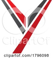 Poster, Art Print Of Red And Black Uppercase Letter Y Icon