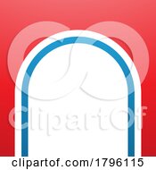 Red And Blue Arch Shaped Letter N Icon