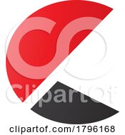 Poster, Art Print Of Red And Black Letter C Icon With Half Circles