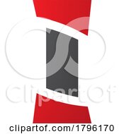 Red And Black Antique Pillar Shaped Letter I Icon