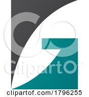 Poster, Art Print Of Persian Green And Black Rectangular Letter G Icon