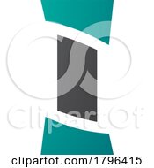 Persian Green And Black Antique Pillar Shaped Letter I Icon