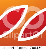 Poster, Art Print Of Orange And Red Square Shaped Letter Z Icon
