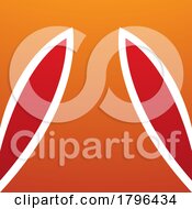 Orange And Red Square Shaped Letter T Icon