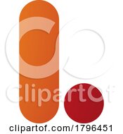 Poster, Art Print Of Orange And Red Rounded Letter L Icon