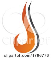 Orange And Black Hook Shaped Letter J Icon