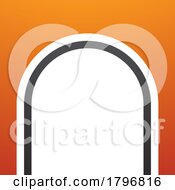 Orange And Black Arch Shaped Letter N Icon