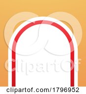 Orange And Red Arch Shaped Letter N Icon