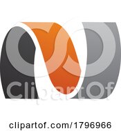 Orange And Black Wavy Shaped Letter N Icon