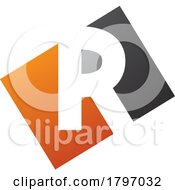 Orange And Black Rectangle Shaped Letter R Icon