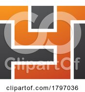 Orange And Black Rectangle Shaped Letter Y Icon