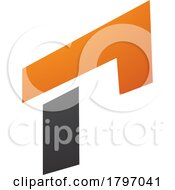 Orange And Black Rectangular Letter R Icon
