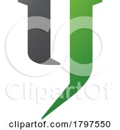 Poster, Art Print Of Green And Black Lowercase Letter Y Icon