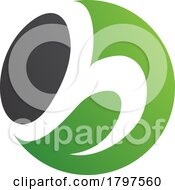 Poster, Art Print Of Green And Black Circle Shaped Letter H Icon