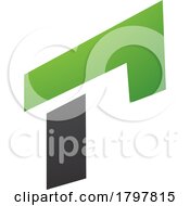 Green And Black Rectangular Letter R Icon