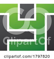 Green And Black Rectangle Shaped Letter Y Icon