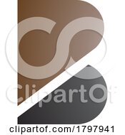 Poster, Art Print Of Brown And Black Bold Letter B Icon