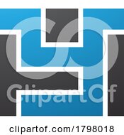 Blue And Black Rectangle Shaped Letter Y Icon