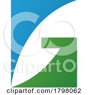 Poster, Art Print Of Blue And Green Rectangular Letter G Icon