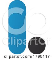 Poster, Art Print Of Blue And Black Rounded Letter L Icon