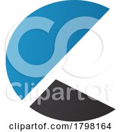 Poster, Art Print Of Blue And Black Letter C Icon With Half Circles