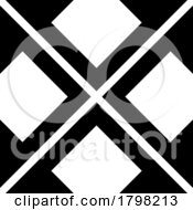 Poster, Art Print Of Black Arrow Square Shaped Letter X Icon