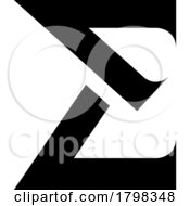 Black Sharp Elegant Letter E Icon