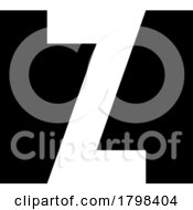 Black Rectangle Shaped Letter Z Icon