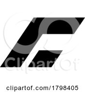 Black Rectangular Italic Letter C Icon