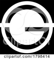 Poster, Art Print Of Black Round And Square Letter G Icon