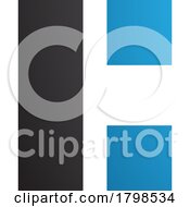 Black And Blue Rectangular Letter C Icon