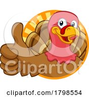 Turkey Thanksgiving Or Christmas Cartoon Character
