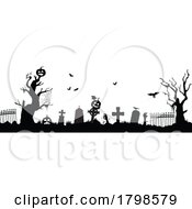 Poster, Art Print Of Halloween Cemetery