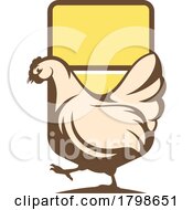 Poster, Art Print Of Retro Chicken Poultry Logo