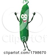 Poster, Art Print Of Cucumber Food Mascot