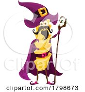 Wizard Pasta Food Mascot by Vector Tradition SM