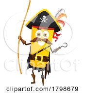 Poster, Art Print Of Pirate Cannelloni Food Mascot